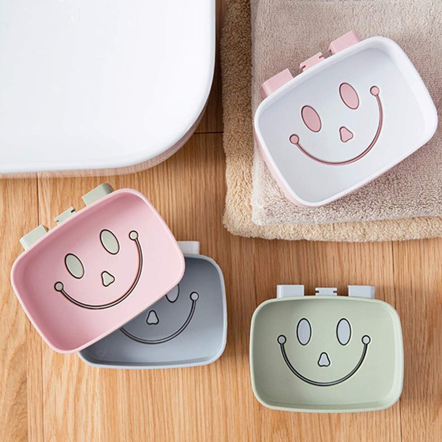 Soap Dish with Drain Soap Holder, Soap Saver Easy Cleaning, Soap Tray for Shower Bathroom Kitchen (1 Pc) Soap Dish with Drain Soap Holder, Soap Saver Easy Cleaning, Soap Tray for Shower Bathroom Kitchen (1 Pc)